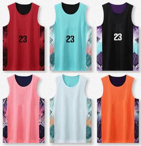 Maillot de basket-ball pour homme en polyester imprimé sur mesure, uniforme en mesh réversible, respirant, séchage rapide, compétition professionnelle - Product Image 1