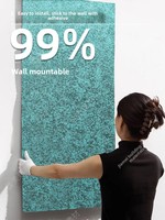 Panel Seni Terkenal di Internet, Batu Fleksibel Berlapis Emas, Pelat Besi Berkarat Efek Patina, Dinding Latar Belakang Batu Palsu, Minimalis Modern