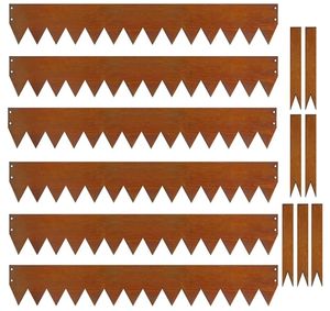 Bordure de séparation de pelouse en acier Corten Bordure de paysage de <span class=keywords><strong>jardin</strong></span> en métal rouillé de 2mm d'épaisseur - Product Image 2
