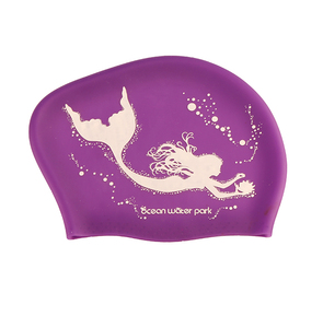 Gorros de silicona antideslizantes <span class=keywords><strong>para</strong></span> mujer, duraderos, <span class=keywords><strong>para</strong></span> <span class=keywords><strong>piscina</strong></span>, pelo largo - Product Image 1