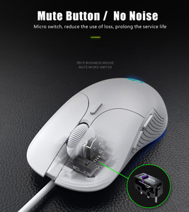 INPHIC pb1p 6 nút 4800DPI quang USB có dây Chuột chơi game theo dõi laser tiện dụng với điều khiển 6 nút - Product Image 3