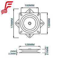 Base Giratoria de Alta Resistencia para Maquinaria Industrial y Muebles, Plataforma Giratoria de 360 Grados