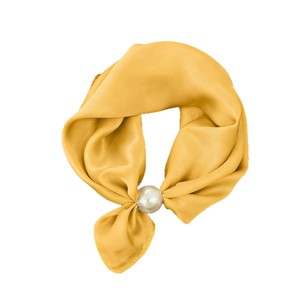 Écharpe triangulaire pour femme, couleur unie, décorée de perles, avec boucle magnétique, passe-partout, vente en gros - Product Image 5