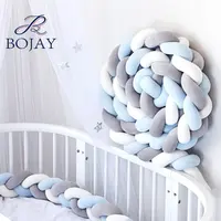 Handmade Snake Pillow Braid Protector Baby Bed Sleep Braided Nursery Infant Crib Bumper