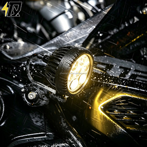 Phare avant de moto 7 LED U70 <span class=keywords><strong>PEO</strong></span> 120W/<span class=keywords><strong>12</strong></span>-36V, faisceau jaune-blanc, projecteur étanche et anti-poussière 14400LM pour ADV/Pedal - Product Image 2