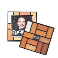Palette de poudre de contour matifiante longue tenue sans huile, 10 teintes, blush et illuminateur, kit visage pour maquillage quotidien, extérieur et soirées