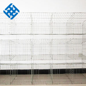 Fabricación profesional Barato 3/4 Niveles Alambre galvanizado Conejo Alimentador Conejo Malla de alambre Jaula Granjas - Product Image 2