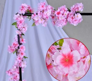 Guirlande de fleurs de <span class=keywords><strong>cerisier</strong></span> artificielles, m, rose et blanc, fausses fleurs, pour un arc de mariage, pour une décoration murale - Product Image 3