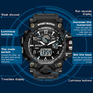 Reloj Deportivo Digital Unisex SANDA 3169, Elegante y Único Reloj Electrónico de Pulsera, Reloj Casual Unisex para Exteriores - Product Image 3
