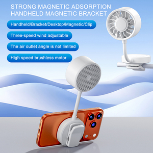 360 °   Ventilador de mano con abrazadera para manguera, 3 niveles de velocidad, mini ventilador portátil para exteriores e interiores, mini ventilador recargable por USB - Product Image 2