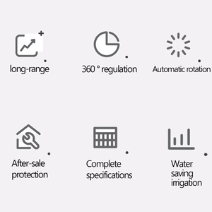 Di Động Xoay Nông Nghiệp Hệ Thống Vườn Đầu Nước Mưa Tác Động Lớn Súng 360 Độ Cho Khoảng Cách Trang Trại Thủy Lợi Phun Nước - Product Image 5