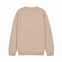 Pull Henley en laine et nylon pour homme, à manches longues, tricot côtelé, uni, respirant, anti-boulochage, vêtements d'hiver