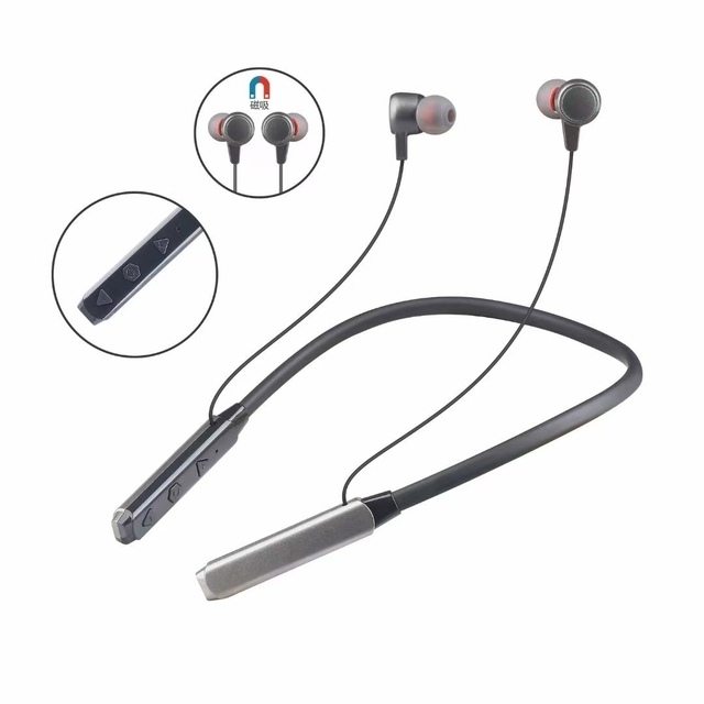 Ultra High Sound Quality Wireless In-Ear Earbuds with LED Battery Indicator Neck Headphones