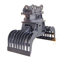 Grappin hydraulique pour excavatrice, multifonctionnel, pour la construction, grappin à bois, grue de tracteur, puissance avec pompe à moteur, composants principaux