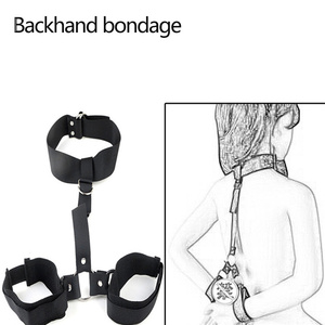 Juegos para adultos Juguetes sexuales eróticos para mujer Parejas Esclavo Cuello Esposas Nylon BDSM Bondage Restricciones Collar Fetiche Productos sexuales Gags - Product Image 4