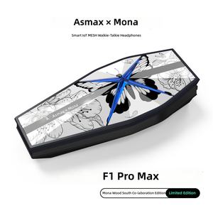 Casque de moto avec interphone intégré ASMAX S1, réduction de bruit, kit sans fil intelligent pour casque intégral - Product Image 1