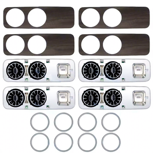 Bocchetta di Ventilazione a Soffitto per Mercedes Benz W447 Vito/V-Class/V220d/V250d/V260 |   Aggiornamento Ventola di Ventilazione a Soffitto con Sincronizzazione <span class=keywords><strong>Luce</strong></span> Ambientale a 64 Colori - Product Image 1