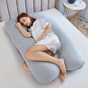 Funda de almohada de terciopelo de lujo <span class=keywords><strong>para</strong></span> bebé Almohada de cuerpo completo Almohada de maternidad en forma de U de terciopelo <span class=keywords><strong>para</strong></span> embarazadas - Product Image 1