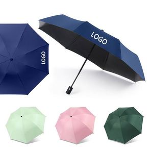 Promotional Designer Auto Sunshade Paraguas Custom Compact Portable Automatic <b>Windproof</b> 3 Folding <b>Umbrella</b> With Logo - Product Image 4