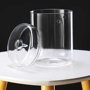 Collezione Dew Tazza <span class=keywords><strong>in</strong></span> <span class=keywords><strong>Vetro</strong></span> Terrario Piccolo Vaso Terrario Geometrico <span class=keywords><strong>in</strong></span> <span class=keywords><strong>Vetro</strong></span> <span class=keywords><strong>con</strong></span> <span class=keywords><strong>Coperchio</strong></span> - Product Image 6