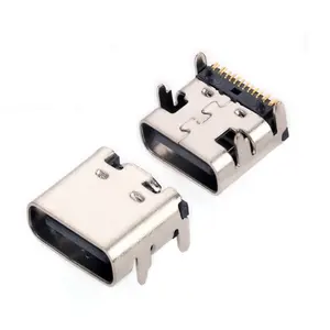 MUP 16pin Single-Row SMT PCB 2.0 USB Type C Connector Mobile charging socket Male Usb C Cable Connectors for AI service