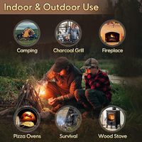 Sunrich 2026 – Rouleau de laine de bois haut de gamme, allume-feu antiadhésif, accessoires pour camping, cuisson et barbecue
