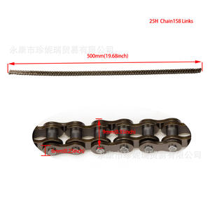 Cadena genérica 25H para motocicleta todoterreno, 68L 132 138 158 eslabones, pieza de repuesto de metal - Product Image 5