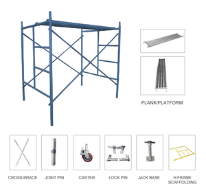 Factory Price High Intensity Steel <strong>Scaffoldings</strong> Safe and Stable H Frame <strong>Scaffoldings</strong> Construction Scaffold System - Product Image 1