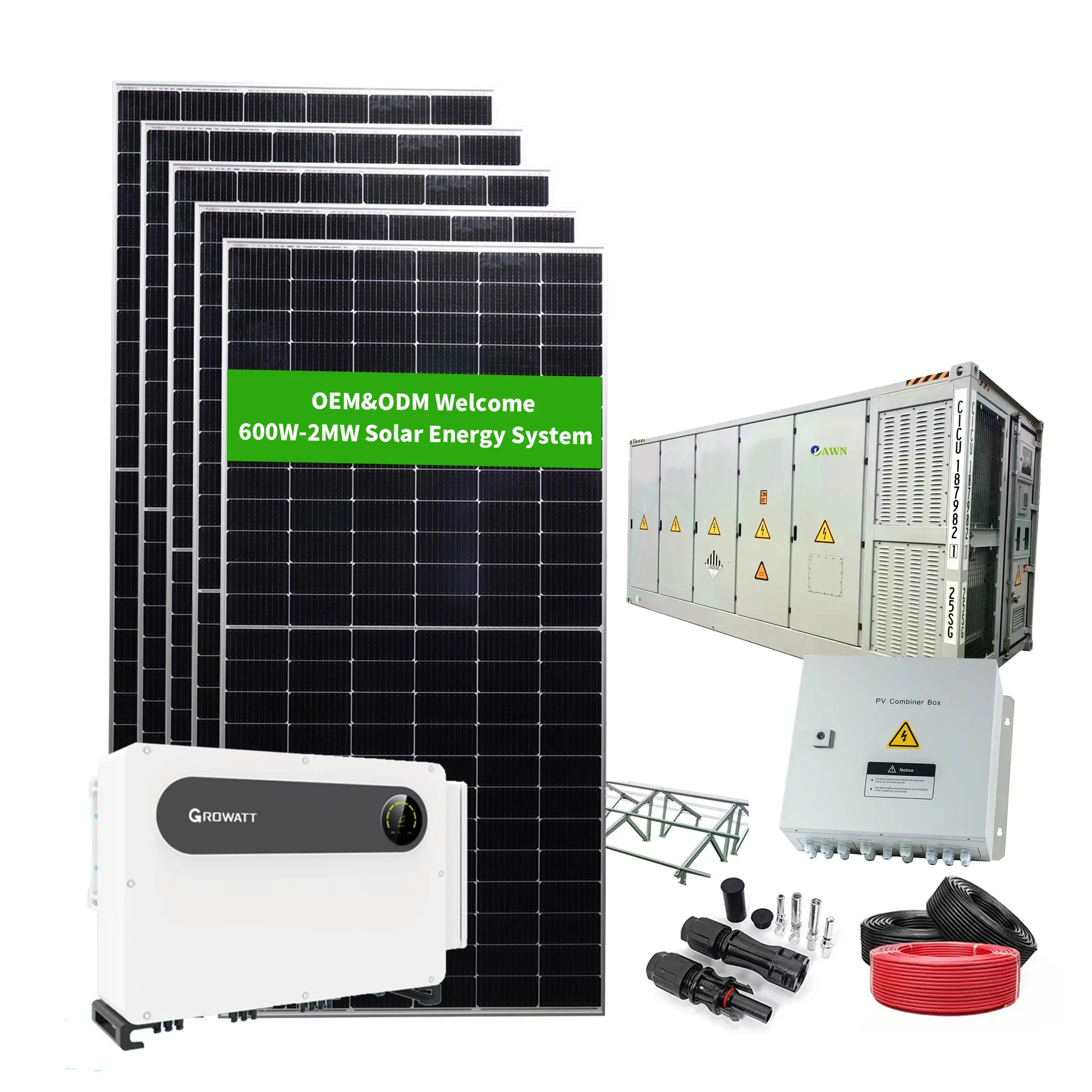 Industrielle und kommerzielle Nutzung 3-Phasen-Netznetz am Netz Solaranlage kW LiFePO4 kW On Grid Solaranlage