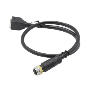 Fabrication de câble Ethernet de type connecteur M12 8 broches de haute qualité avec connecteur étanche X Code femelle vers RJ45 CAT 6A - Product Image 4