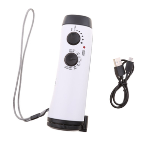 Đa chức năng Hand Crank có thể sạc lại AM/FM <span class=keywords><strong>Radio</strong></span> với Built-in Loa LED Đèn pin còi báo động sử dụng khẩn cấp - Product Image 2