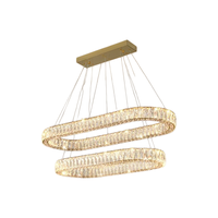Lustre de salle à manger en cristal de luxe léger, nouveau modèle 2026, LED étanche, compatible Tmall Genie, garantie de 2 ans