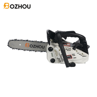 Gergaji Rantai Mini Bensin BOZHOUPOWER CS2500 China DIY OEM 12 Guide Bar Mesin 25.4cc 0.95KW Starter Manual untuk Memotong Kayu dan Pohon