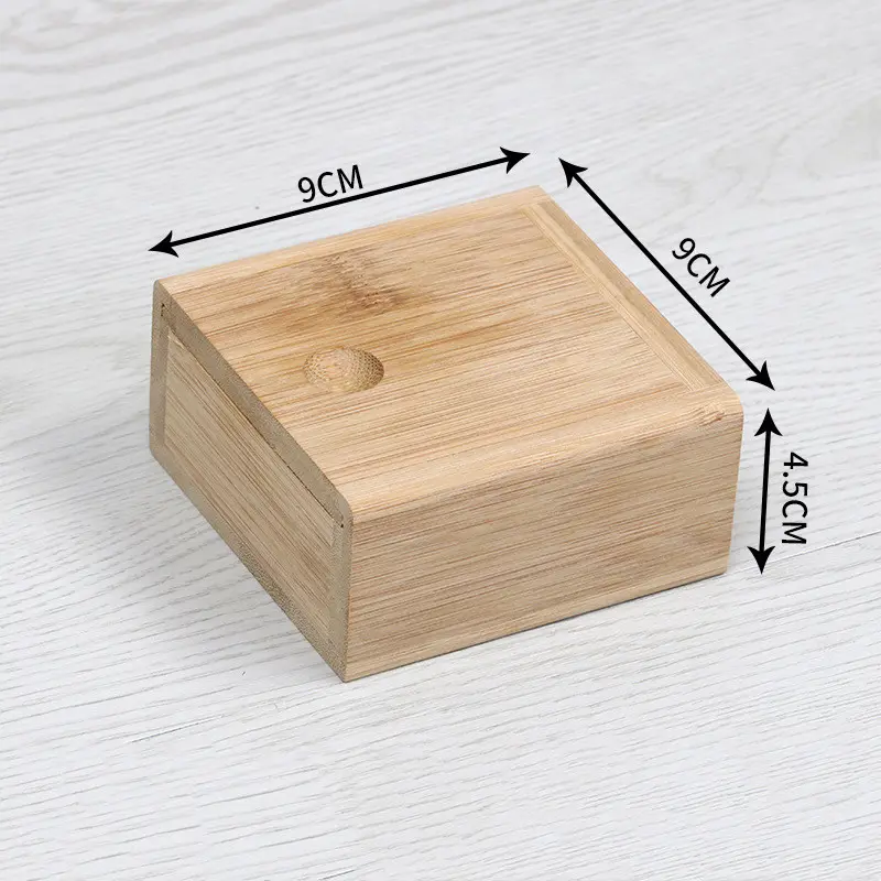 Scatola di bambù alla rinfusa personalizzabile in legno solido regalo e imballaggio di stoccaggio scatola di legno fatta a mano con la stampa del modello di sigaretta