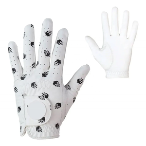 Guantes de Golf de Piel Cabretta de Alta Calidad al por Mayor con Logotipo Personalizado Antideslizante, Logotipo Personalizado de Alta Calidad para Mano Izquierda - Product Image 1