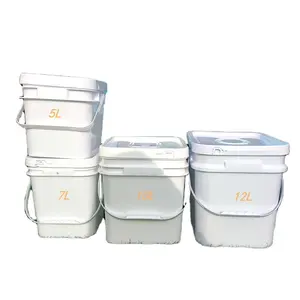 Specializing in the production of 5L7L10L12L square plastic barrel 5L plastic barrel food grade packaging barrel