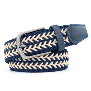 <span class=keywords><strong>Ceinture</strong></span> tressée motif blé pour homme, élastique et extensible, unisexe, pour tenues décontractées et jeans, avec <span class=keywords><strong>boucle</strong></span> ardillon - Product Image 1