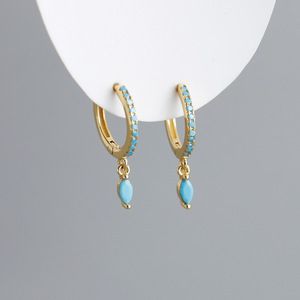 Juego de Aretes de Plata de Ley S925 2025, Chapados en Oro de 18K, Geométricos con Circonita, Elegantes y Modernos para Mujer, Ideales para Fiestas, Bodas y Regalos - Product Image 4