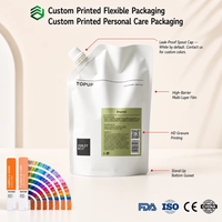 Pochette souple OEM minimaliste blanche mate avec bec verseur, 500 ml, 1000 ml, pour savon liquide et détergent, avec bouchon à vis d'angle