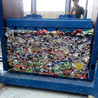Presse à balles hydraulique en aluminium peut compacteur en plastique Machine à balles pour bouteilles en plastique