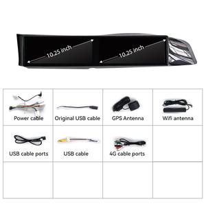ZWNAV Pantalla Dual de 10.25 Pulgadas con Aspecto de Fibra de Carbono, Android 14, DSP, Navegación GPS, CarPlay, <span class=keywords><strong>Multimedia</strong></span> para Toyota GT86 BRZ 2012-2019, WIFI - Product Image 5