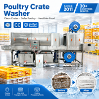 WINBOND Bacs industriels pour poissons et cages à poulets entièrement automatiques électriques en acier inoxydable 304, contrôlés par PLC, autonettoyants, haute performance