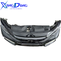 Compatible con el parachoques delantero original del Honda Civic, completo con rejillas y faros delanteros.