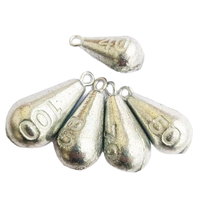 10g-500g chaîne crochet anneau accessoires de pêche avec plomb plomb pour la pêche en eau douce et en eau salée