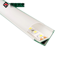 Barre lumineuse LED linéaire d'angle ultra-mince, puissance et température de couleur personnalisables, pour sous-meuble, cuisine, armoire, étagère, vitrine, vente en gros, OEM