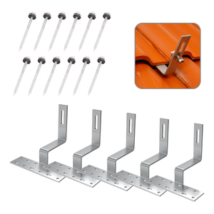 Système <span class=keywords><strong>de</strong></span> montage solaire photovoltaïque UISOLAR <span class=keywords><strong>de</strong></span> haute qualité <span class=keywords><strong>pour</strong></span> toiture, <span class=keywords><strong>crochet</strong></span> à hauteur fixe <span class=keywords><strong>pour</strong></span> l'installation sur toiture <span class=keywords><strong>en</strong></span> <span class=keywords><strong>tuiles</strong></span> inclinées et <span class=keywords><strong>en</strong></span> <span class=keywords><strong>tuiles</strong></span> d'asphalte - Product Image 2