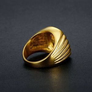Men's Gold Plated Horse Head Ring With <b>Crystal</b> Inlay Pave Setting <b>Animal</b> Shape Jewelry Gift - Product Image 4