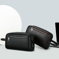 Nouvelle Pochette Homme avec Verrouillage par Mot de Passe, Grande Capacité, Sac à Main Business-Casual en PU, Multi-Poches, Sac de Voyage Designer