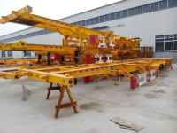 Nouvelle semi-remorque porte-conteneurs 3 essieux 40 pieds 45 pieds 60T, châssis squelette pour port et quai, fabrication chinoise