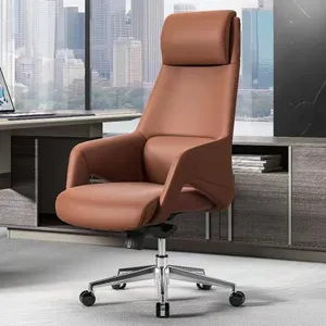 Modern PU Leather Office CEO Chair with High End Design High Back Boss Ceo Executive Director Chair Luxury Leather Office Chair